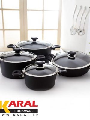 8/5 pieces Karal Super Hard Anodized Cookware Set (LARMA model)